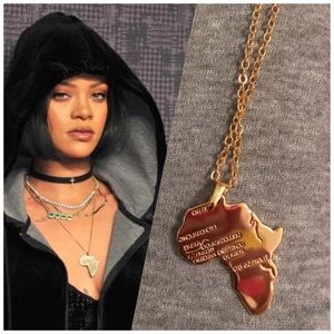 Gold Plated Africa Necklace *NEW*